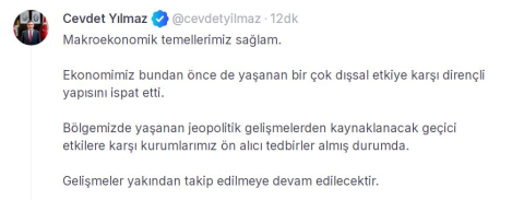 Cevdet Yılmaz: Makroekonomik temellerimiz sağlam