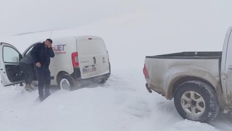 Kars’ta tipi ve buzlanma