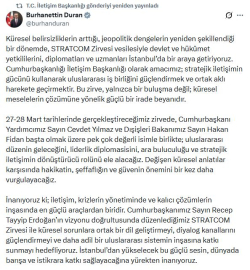 Burhanettin Duran: Küresel sorunlara ortak bir dil geliştirmeyi hedefliyoruz