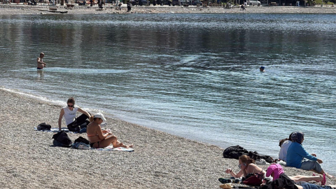 Bodrum'da bayramın son gününde tatilciler plajlarda zaman geçirdi