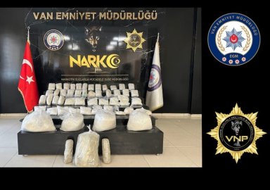 Van’da kamyonette 90 kilo 600 gram uyuşturucu ele geçirildi