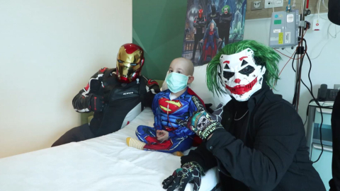 İstanbul - Lösemi hastası Zeyd’in süper kahraman hayali gerçek oldu