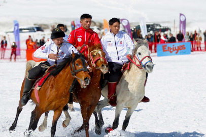 'Kökbörü Oyunları Erciyes 2026' Erciyes Kayak Merkezi'nde düzenlendi