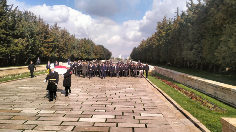 Emniyet teşkilatından Anıtkabir'e ziyaret