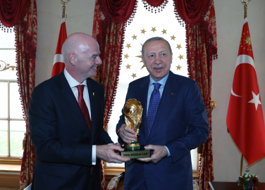 Cumhurbaşkanı Erdoğan, FIFA Başkanı Infantino’yu kabul etti