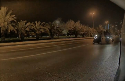 Kartal'da 2 motosikletin çarpıştığı kaza kamerada