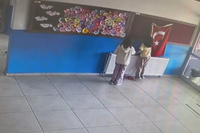 Öğrencilerin bayrak hassasiyeti kamerada