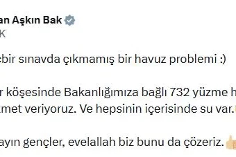 Bakan Bak’tan Marmaris Belediyesi'ndeki havuz sorununa tepki