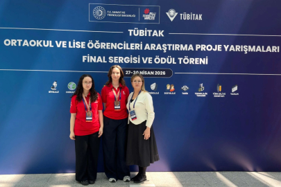 Özel Ege Lisesi'ne 57'nci  TÜBİTAK Lise Öğrencileri Araştırma Projeleri Yarışması'nda üçüncülük ödülü
