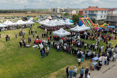 Bolluk ve Keşkek Şenliği'nde 2 ton keşkek, 1 saatte tükendi