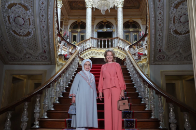 Emine Erdoğan, Belçika Kraliçesi Mathilde ile bir araya geldi