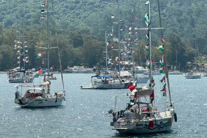 Küresel Sumud filosu Marmaris'te
