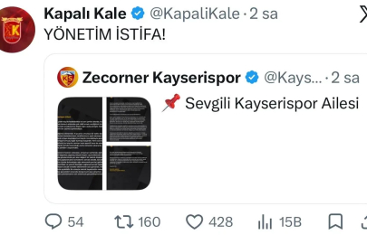 Kayserispor Başkanı Açıkalın’a taraftar grubundan istifa çağrısı