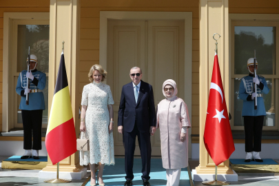 Cumhurbaşkanı Recep Tayyip Erdoğan, Belçika Kraliçesi Mathilde’yi kabul etti