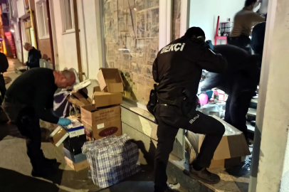 'Kadına şiddet' ihbarına giden polis, 3 milyon liralık kaçak ürün ele geçirdi; 2 gözaltı