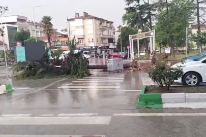 Bursa’da sağanak ve dolu etkili oldu 
