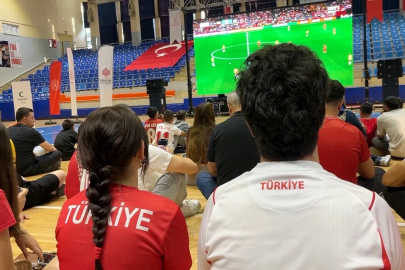Aydın'da milli maç heyecanı yaşandı